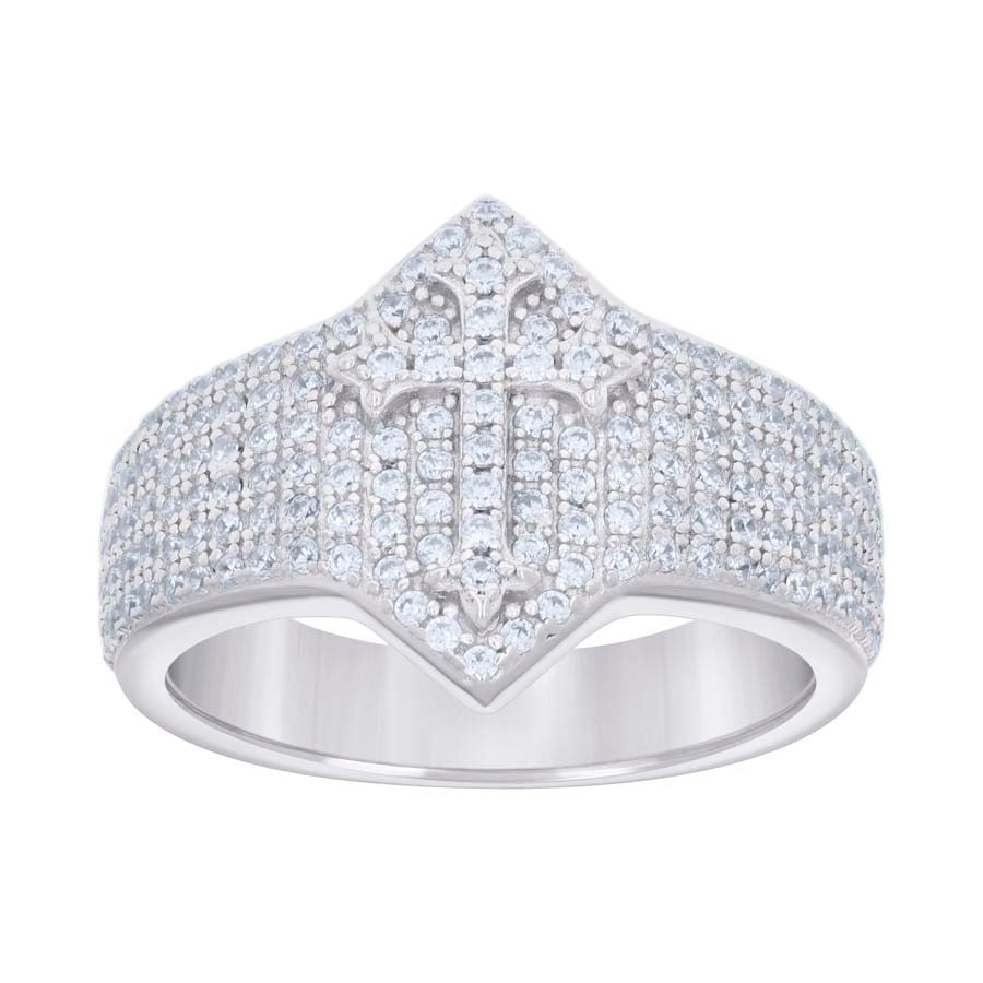 925 Sterling Silver Cz Ring S7-S10