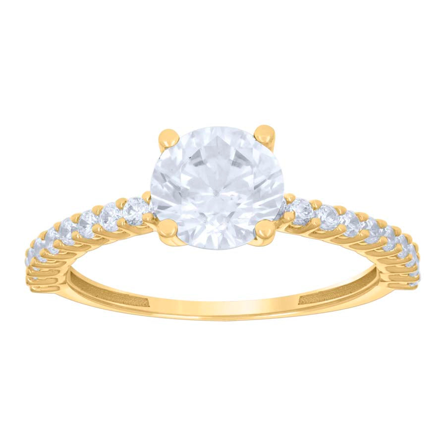 10Kt Gold Cz Ring