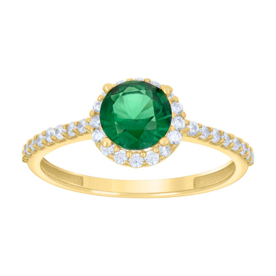 14K Gold Cz Ring
