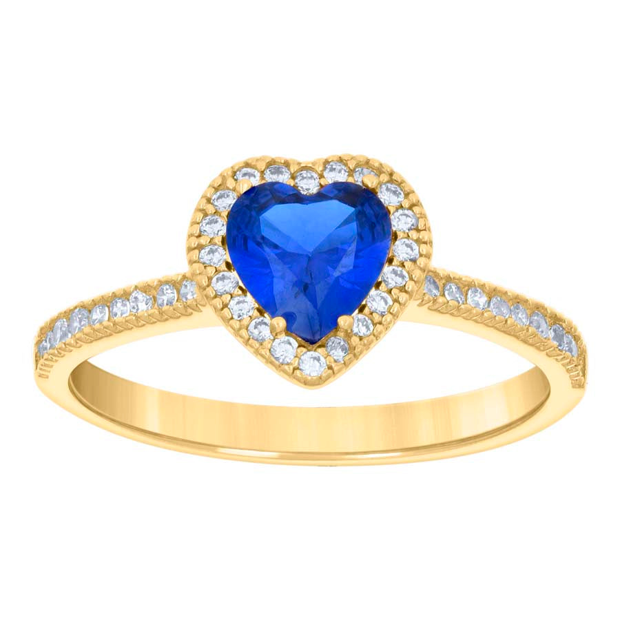 14K Gold Cz Ring