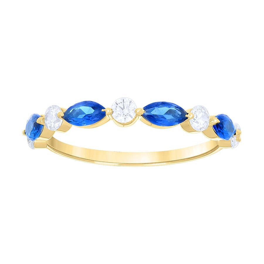 14K Gold Cz Ring
