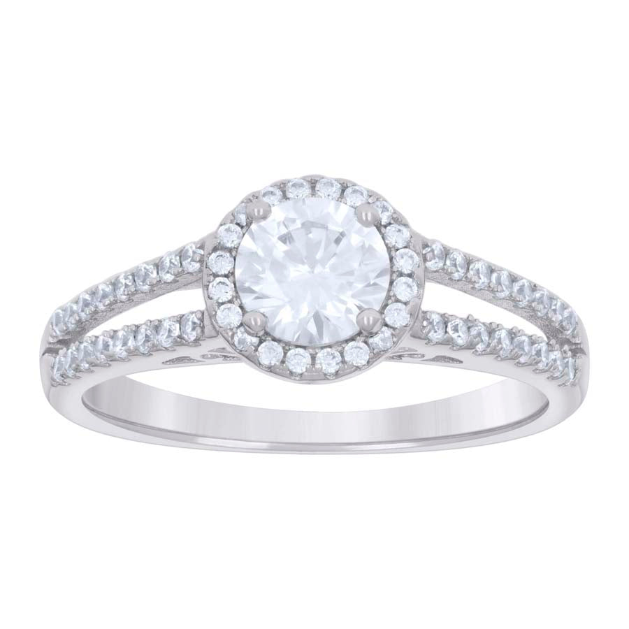 925 Sterling Silver Cz Ring S5-S9