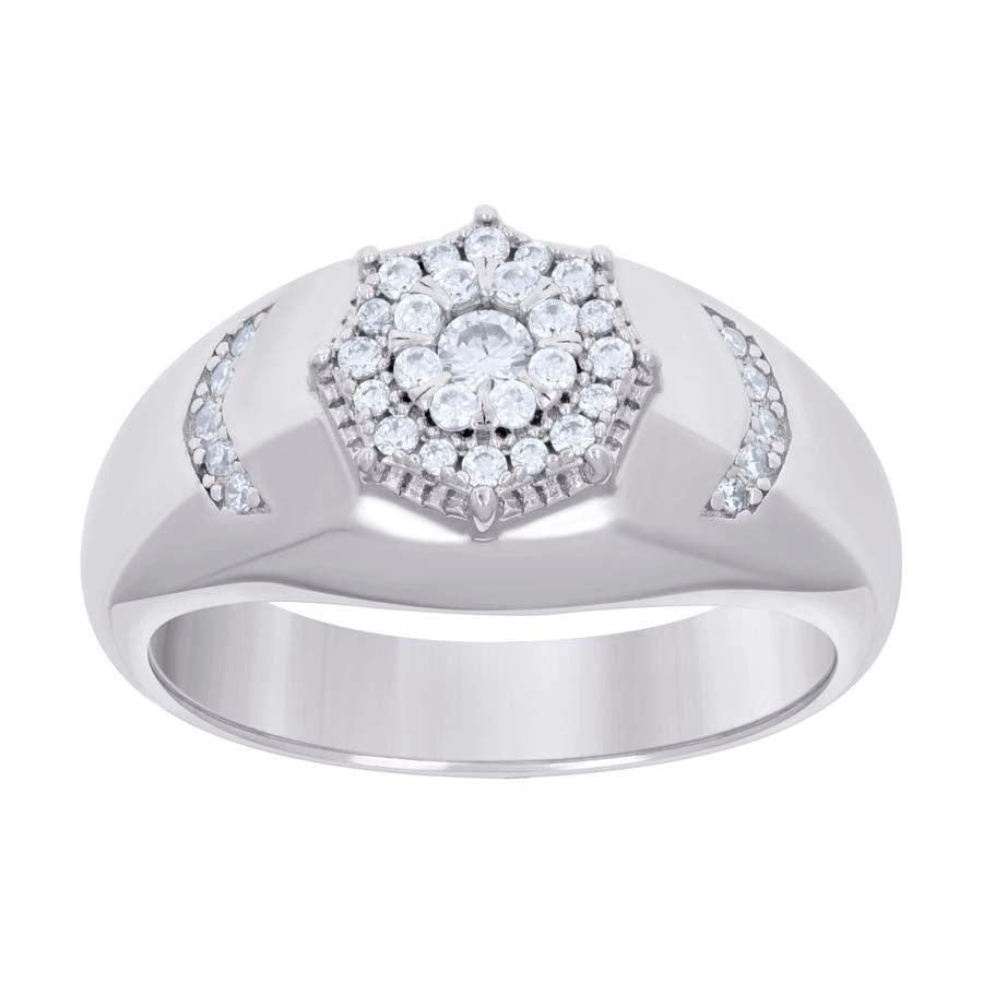 925 Sterling Silver Cz Ring S8-S11