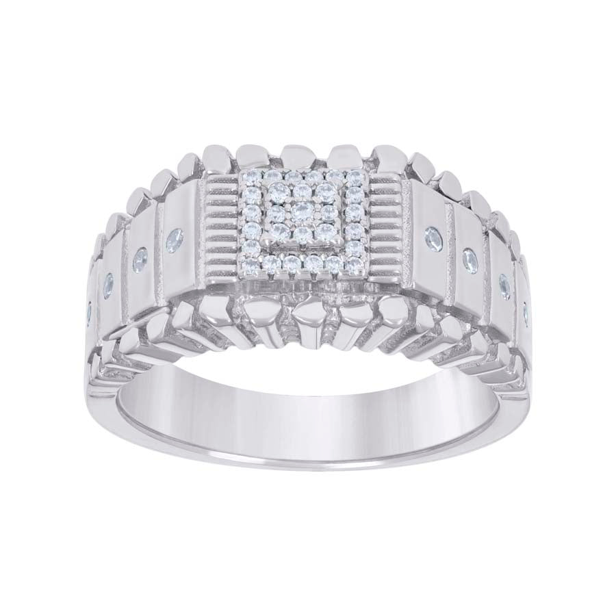 925 Sterling Silver Cz Ring S8-S11