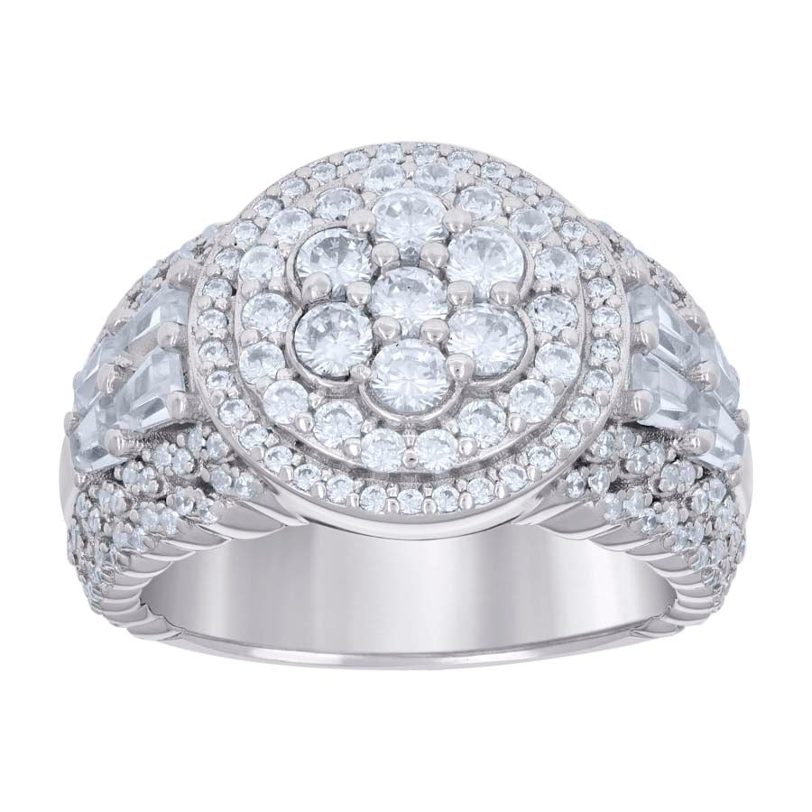 925 Sterling Silver Cz Ring S8-S11