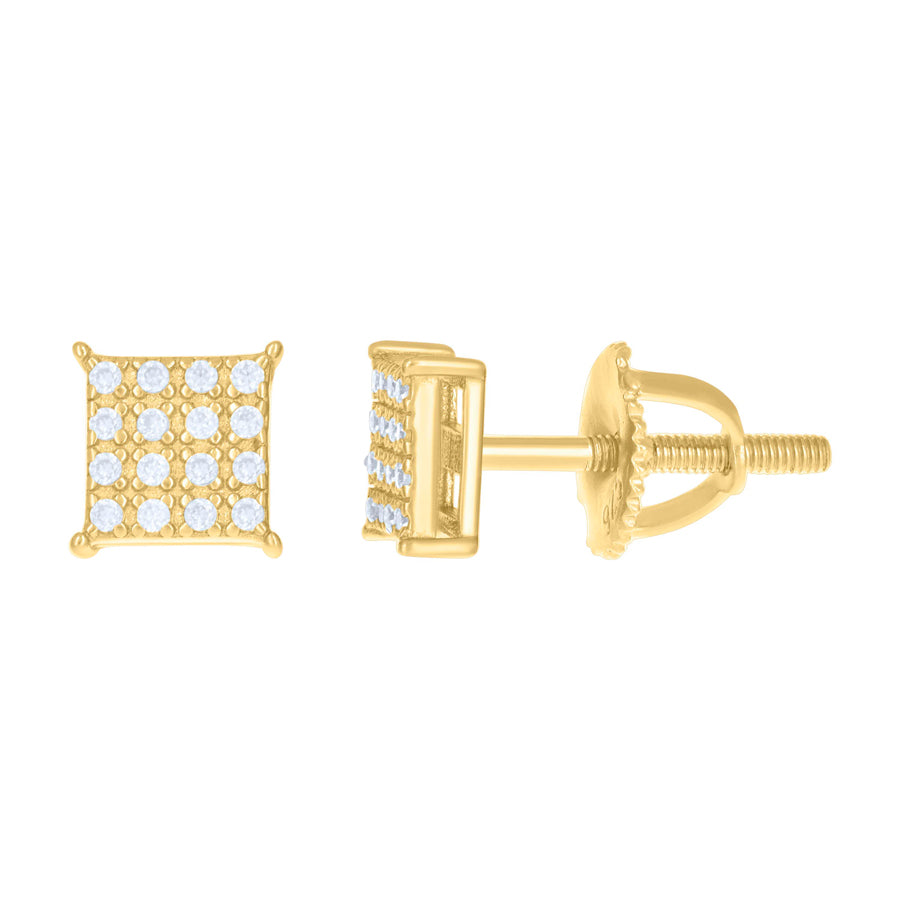 925 Silver Earrings With Moissanite Ctw 1.10