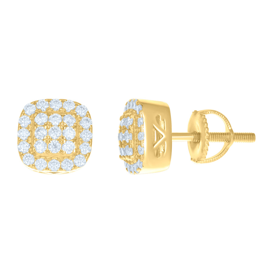 925 Silver Earrings With Moissanite Ctw 0.94