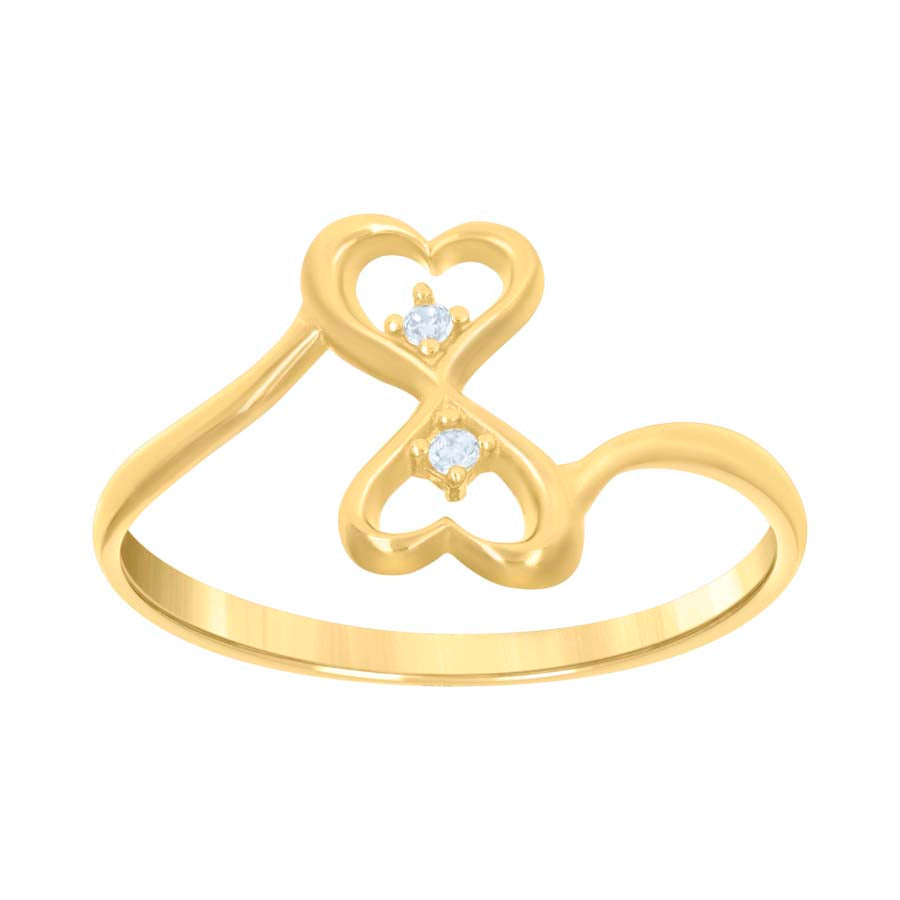 14Kt Gold Cz Ring