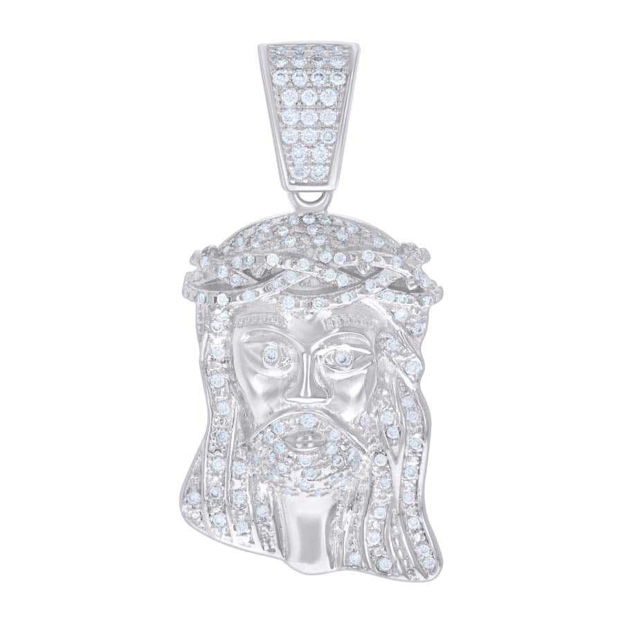925 Sterling Silver Pendant Moissanite Ctw 0.64