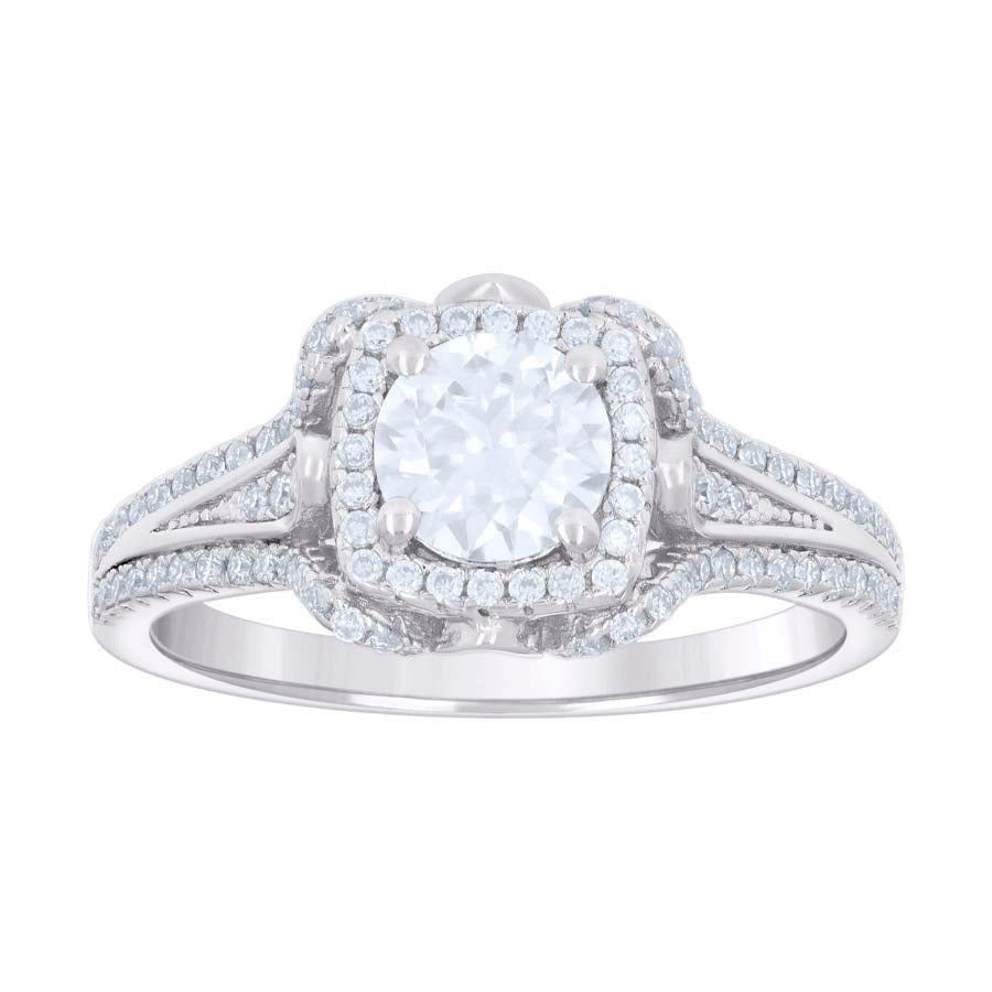 925 Sterling Silver Cz Ring S5-S10