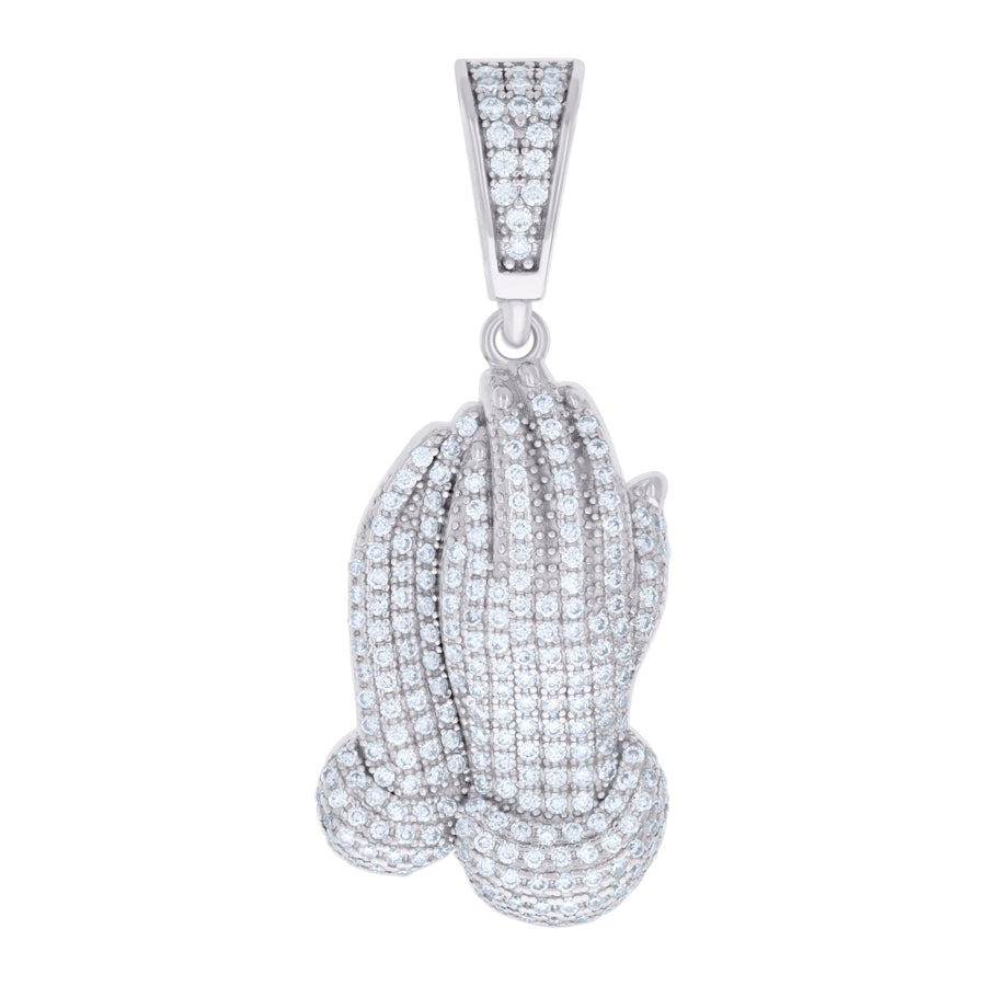 925 Sterling Silver Pendant Moissanite Ctw 1.34