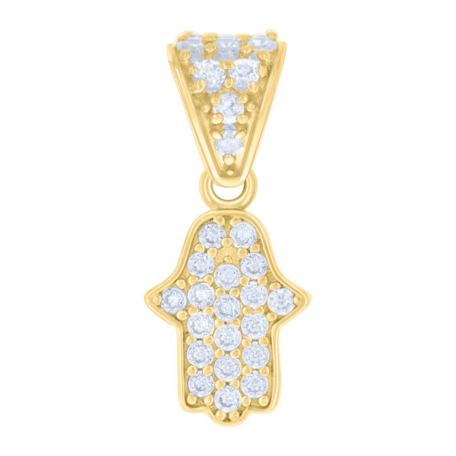 14Kt Gold Cz Pendant