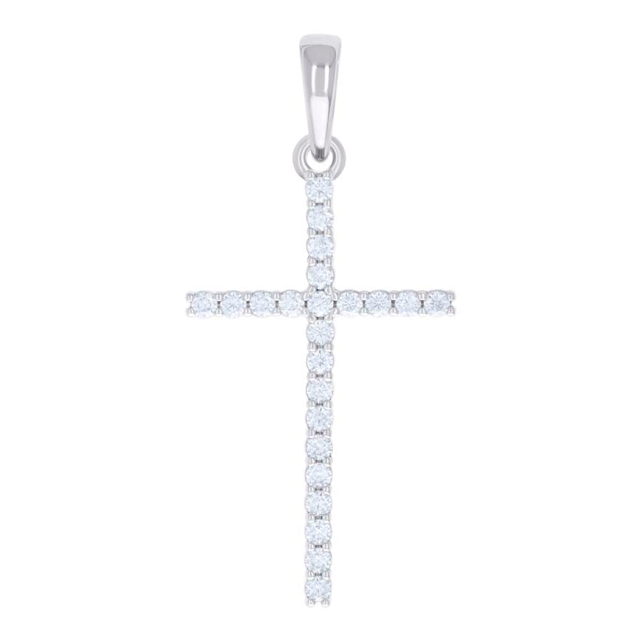 925 Sterling Silver 0.72Ctw Moissanite Pendant
