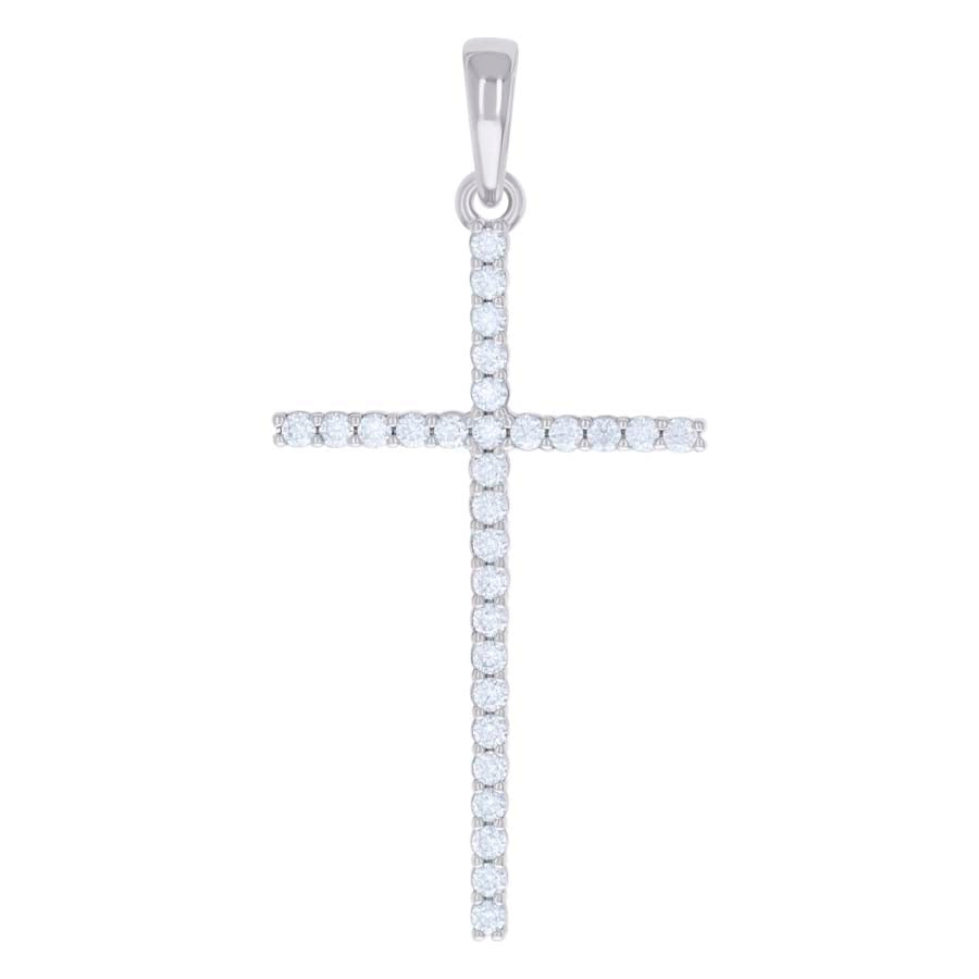 925 Sterling Silver 0.91Ctw Moissanite Pendant