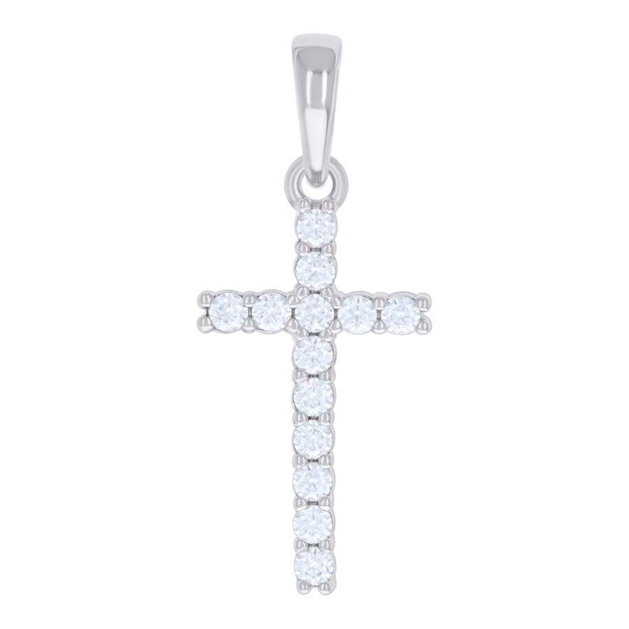 925 Sterling Silver 0.78Ctw Moissanite Pendant