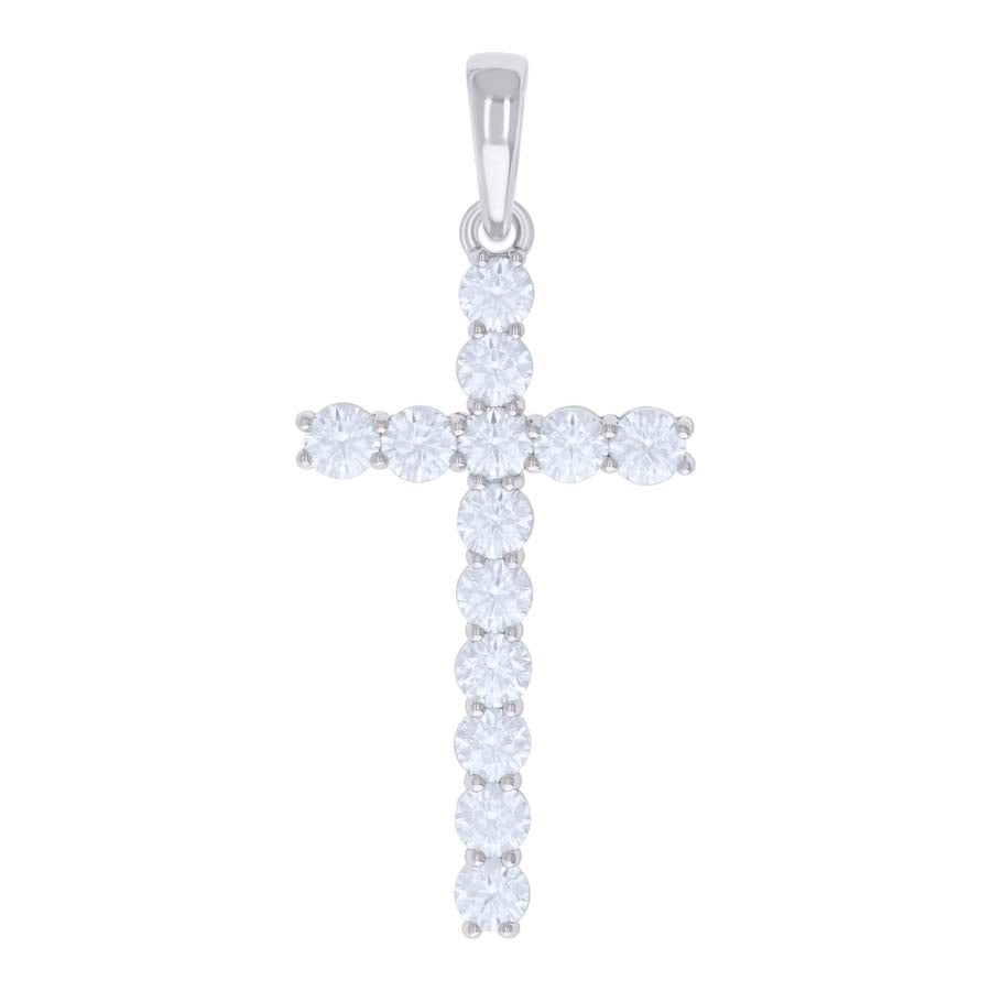 925 Sterling Silver 6.83Ctw Moissanite Pendant