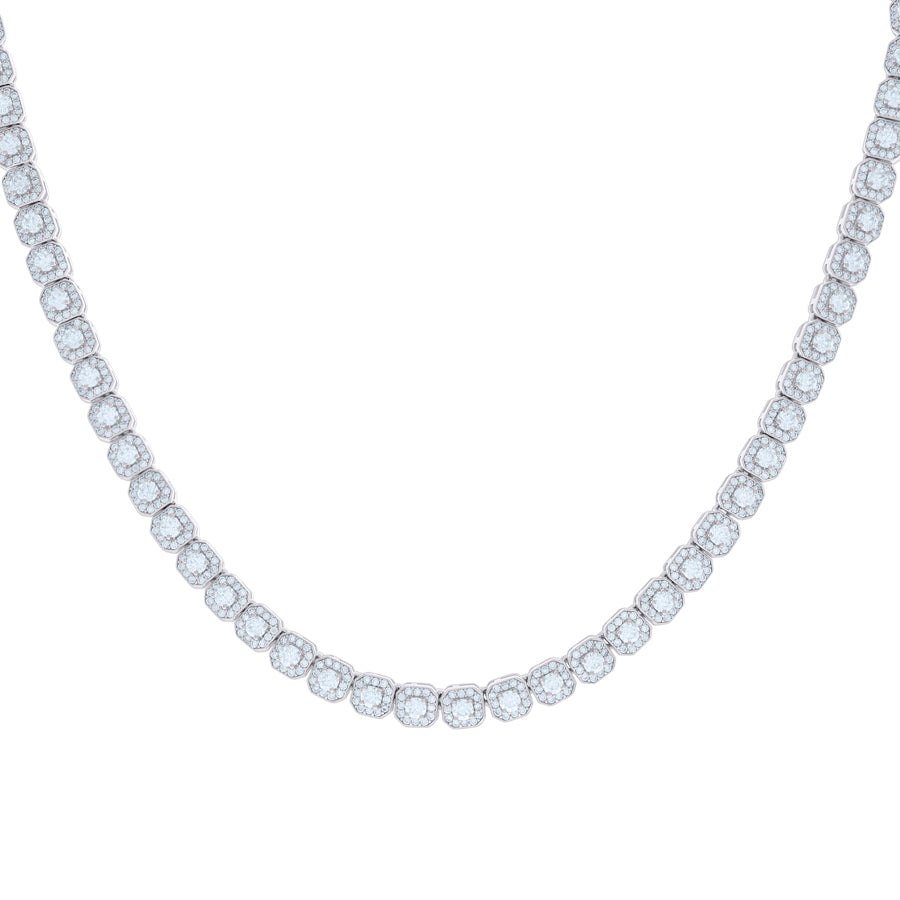 925 Sterling Silver Cz Bracelet 6mm-7"-24"