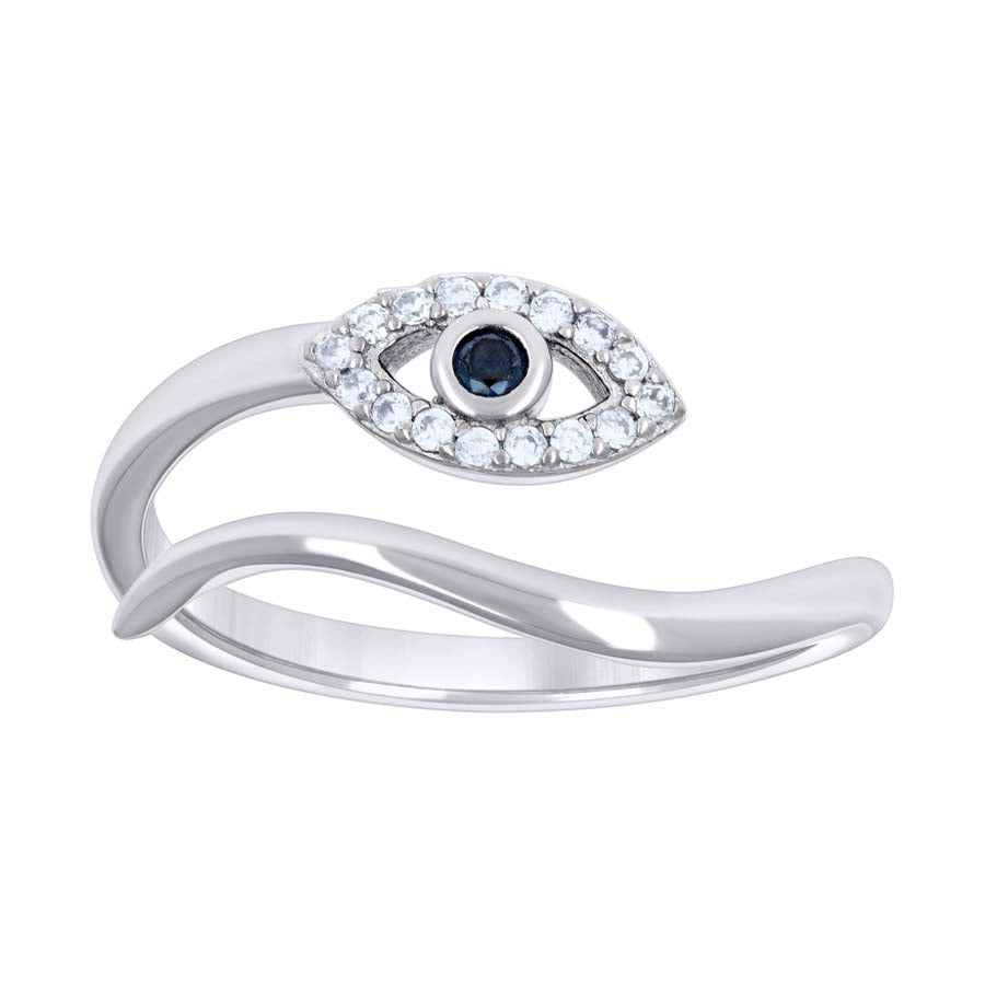 925 Sterling Silver Cz Ring S5-S8