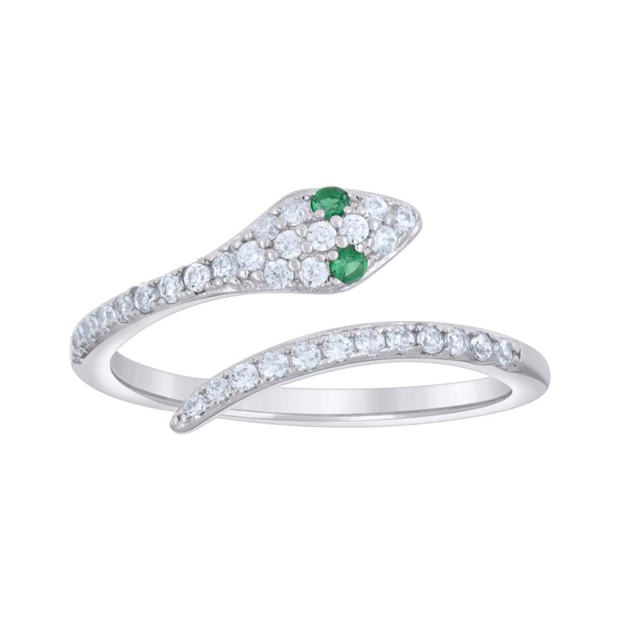 925 Sterling Silver Cz Ring S5-S8