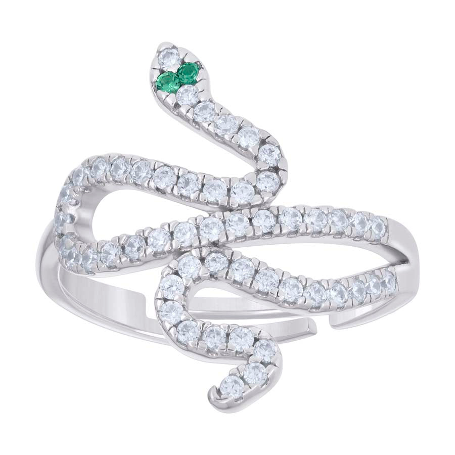 925 Sterling Silver Cz Ring S5-S8