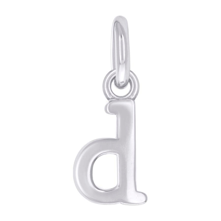 925 Sterling Silver Initial Pendant "D"