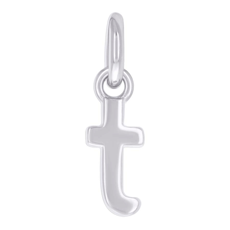 925 Sterling Silver Initial Pendant "T"