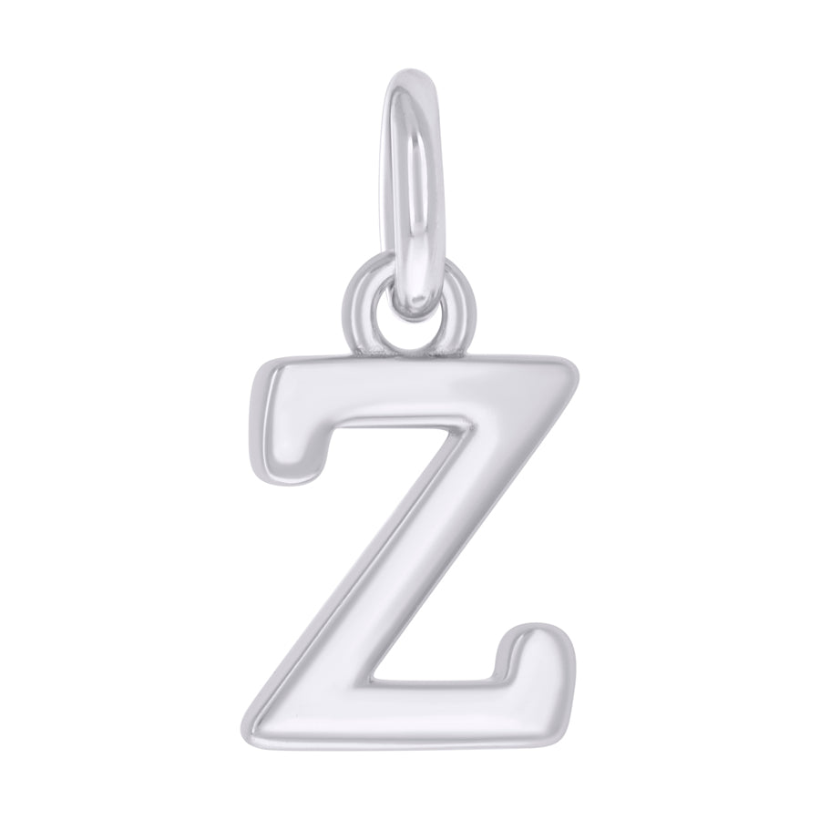925 Sterling Silver Initial Pendant "Z"