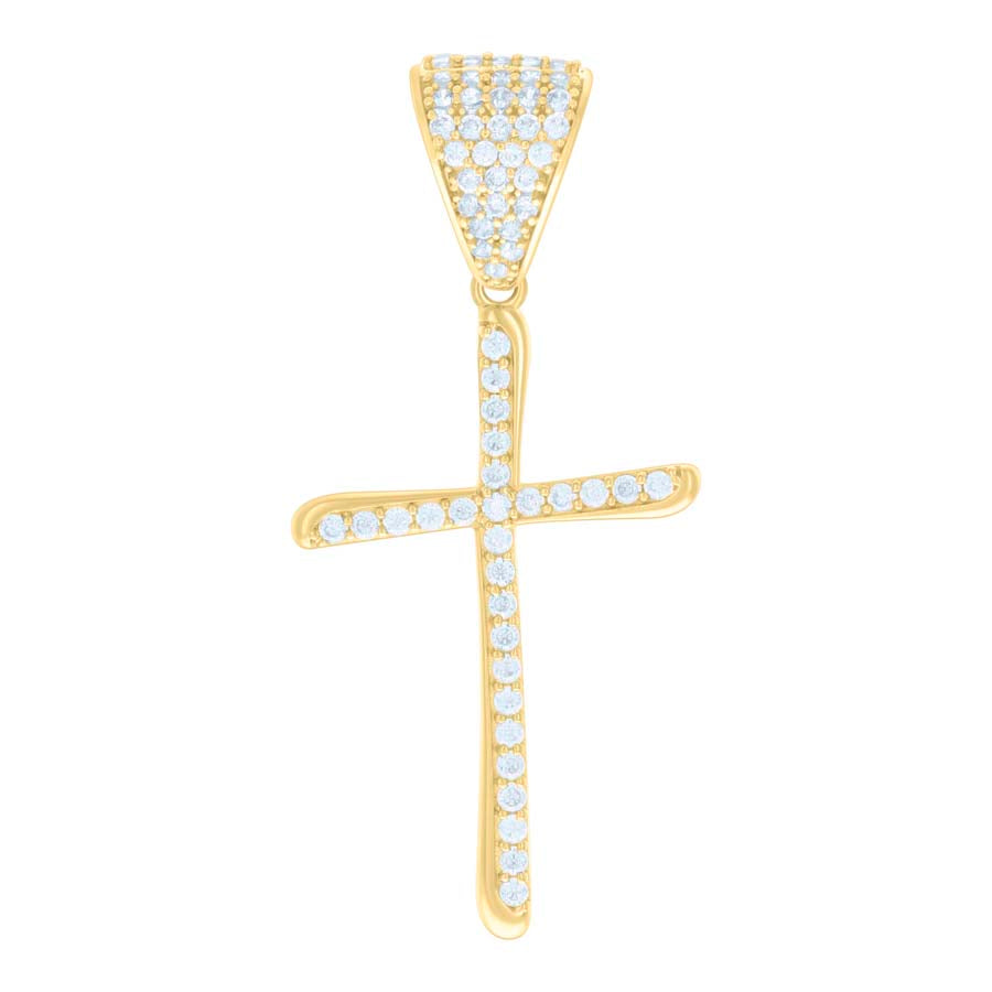 10Kt Gold Cz Pendant