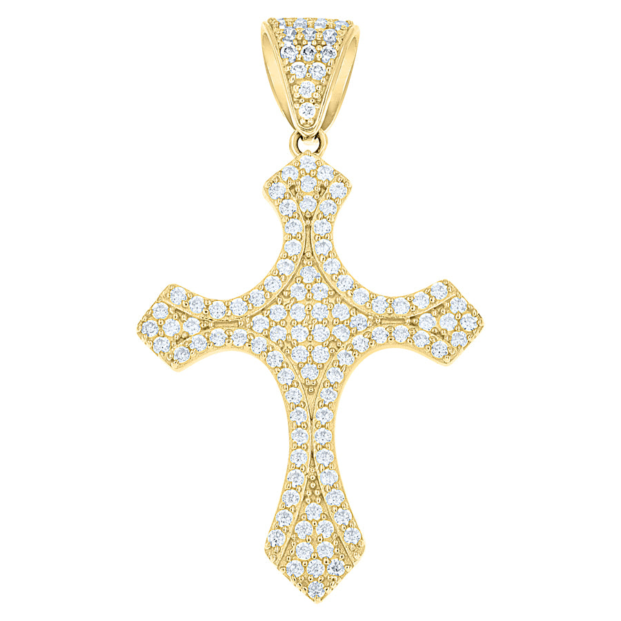 10Kt Gold Cz Pendant