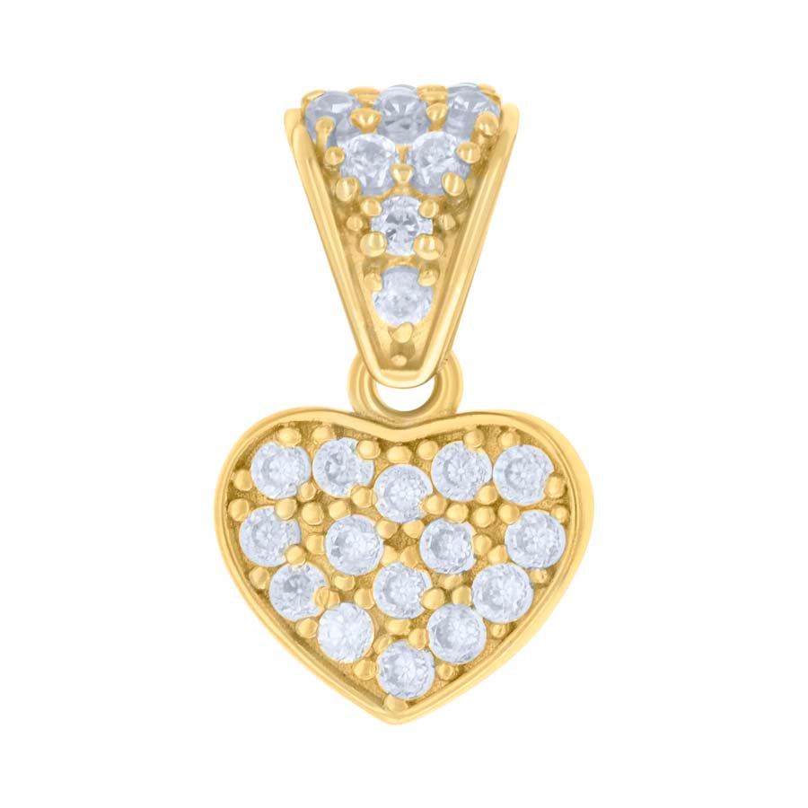 10Kt Gold Cz Pendant