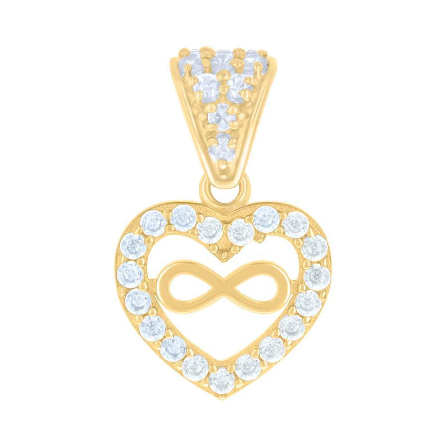 10Kt Gold Cz Pendant