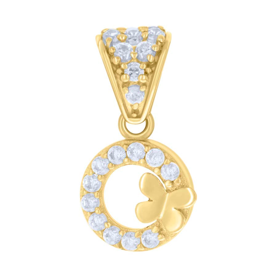 10Kt Gold Cz Pendant
