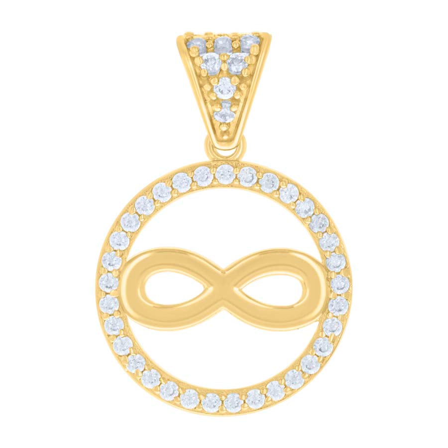 10Kt Gold Cz Pendant