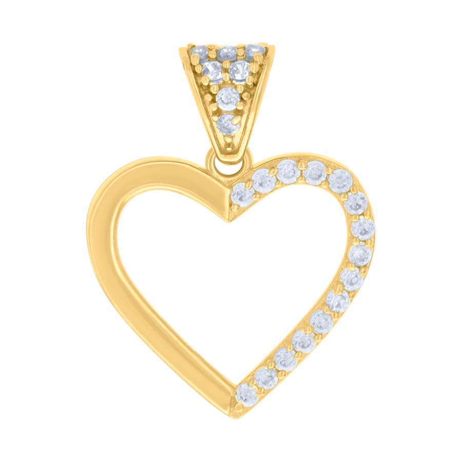 10Kt Gold Cz Pendant