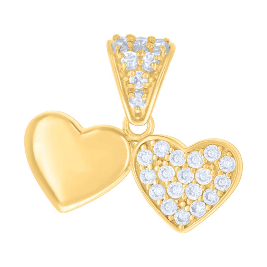 10Kt Gold Cz Pendant