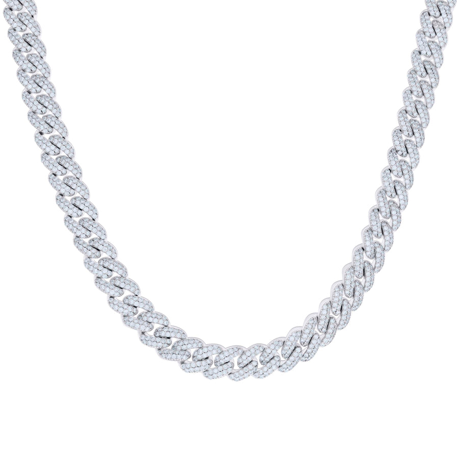 925 Sterling Silver Moissanite Chain 9mm