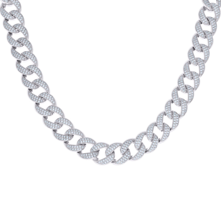 925 Sterling Silver Moissanite Miami Cuban 14mm