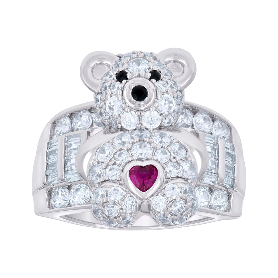 925 Sterling Silver Cz Ring S7-S9