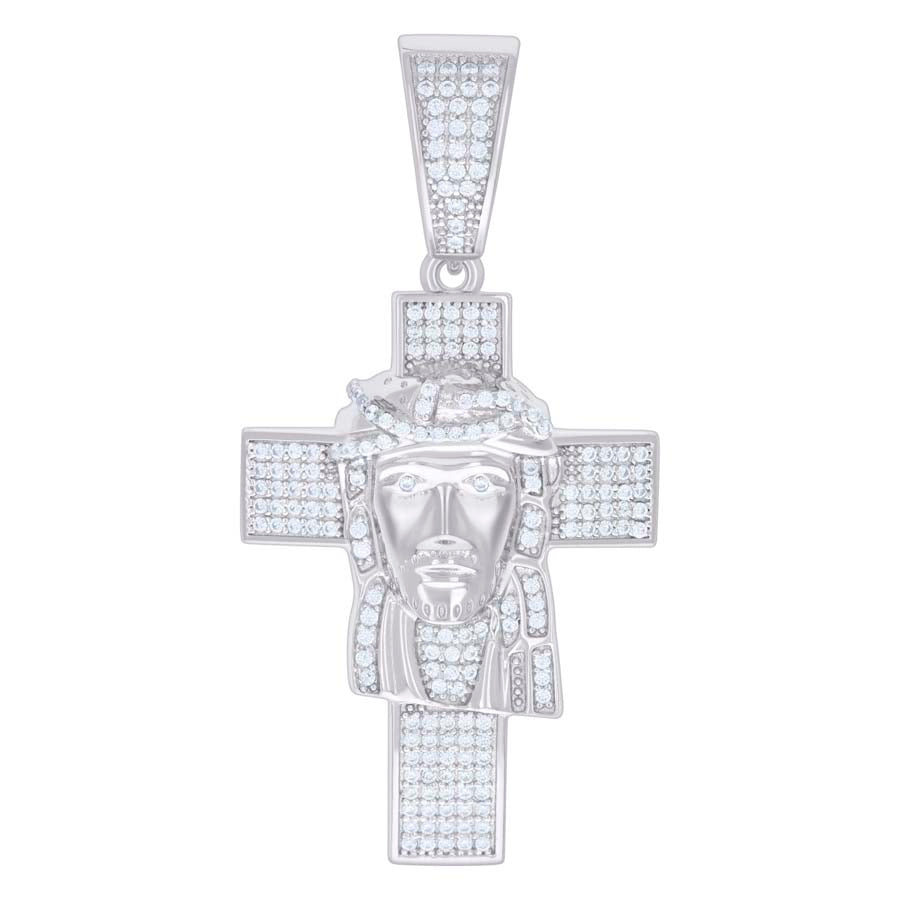 925 Sterling Silver Pendant Moissanite 1.06 Ctw