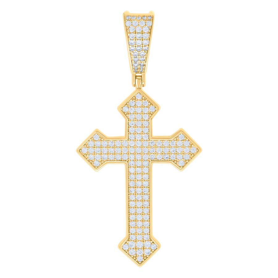 925 Sterling Silver Pendant Moissanite 1.22 Ctw