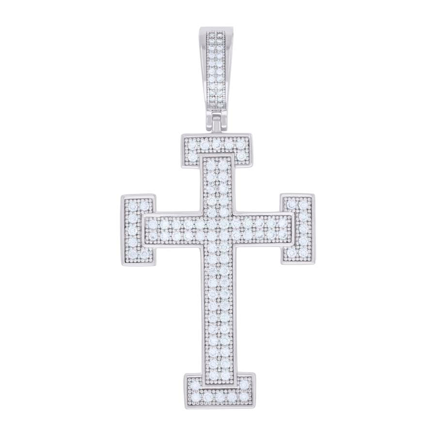 925 Sterling Silver Pendant Moissanite 1.18 Ctw