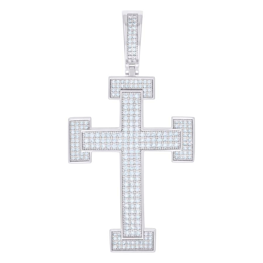 925 Sterling Silver Pendant Moissanite 1.56 Ctw