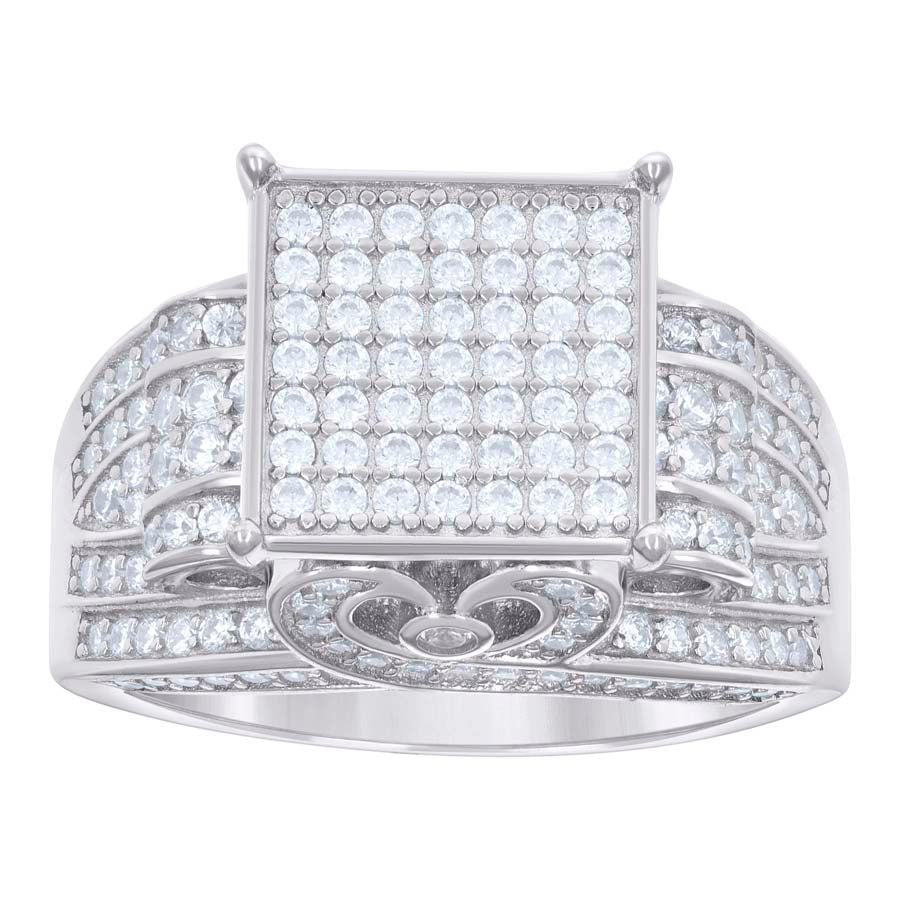 925 Sterling Silver Moissanite Ring S6-S10