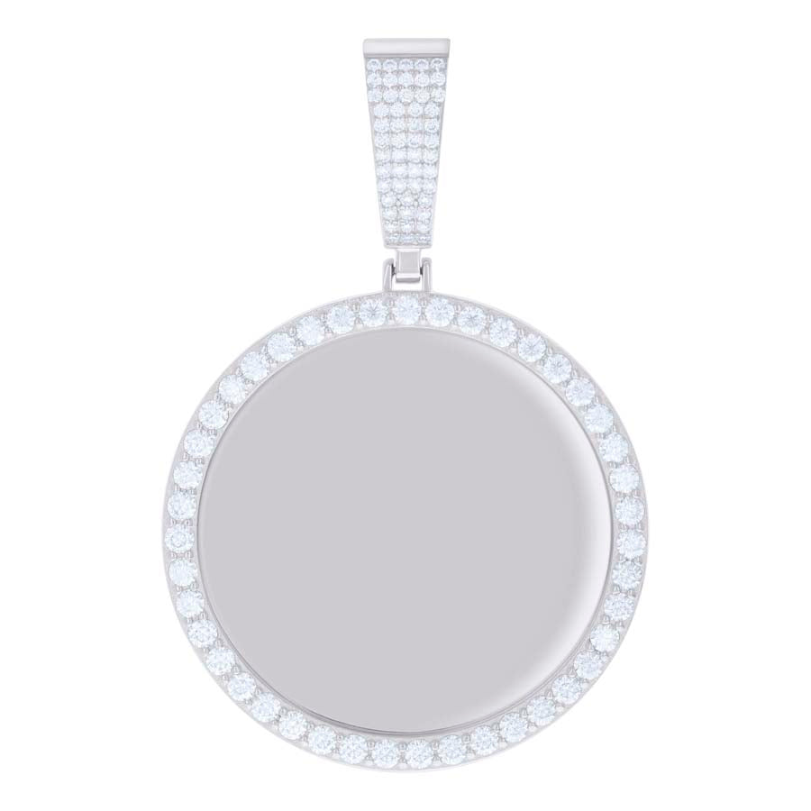 925 Sterling Silver 3.04Ct Moissanite Pendant