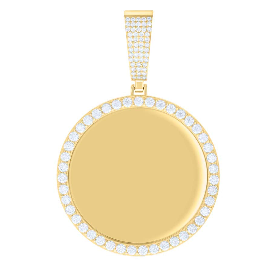 925 Sterling Silver 3.04Ct Moissanite Pendant