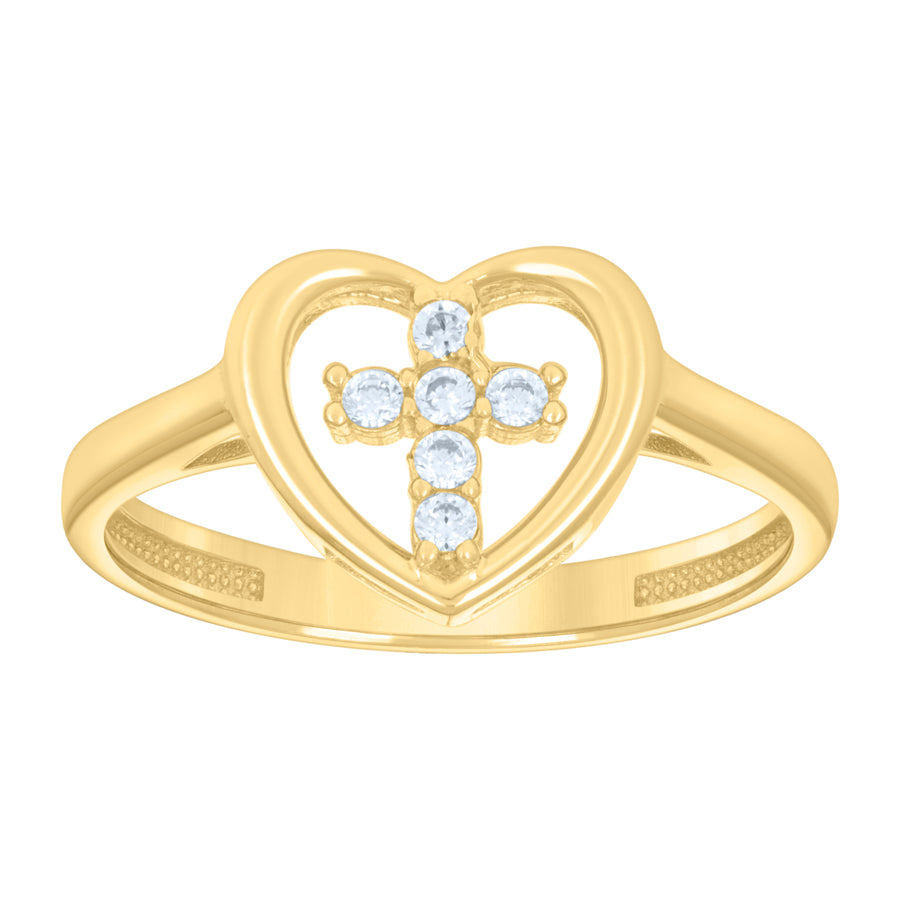10Kt Gold Cz Ring