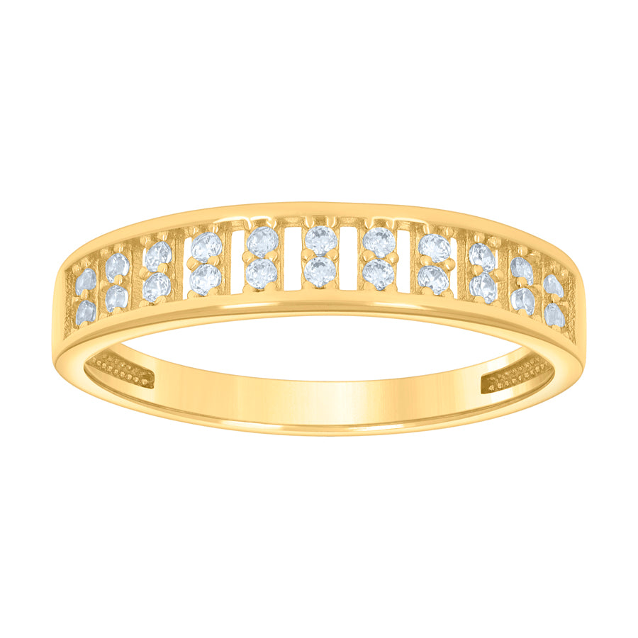 10Kt Gold Cz Ring