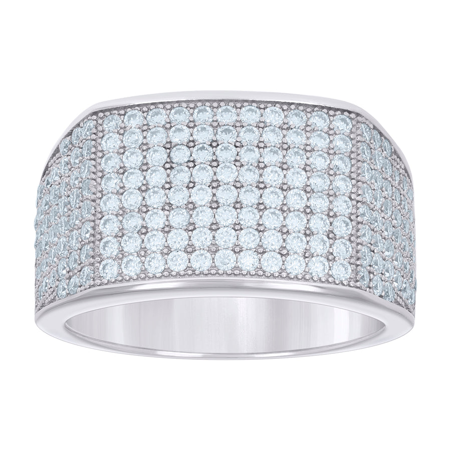 925 Sterling Silver 1.90Ctw Moissanite Ring S8-S10