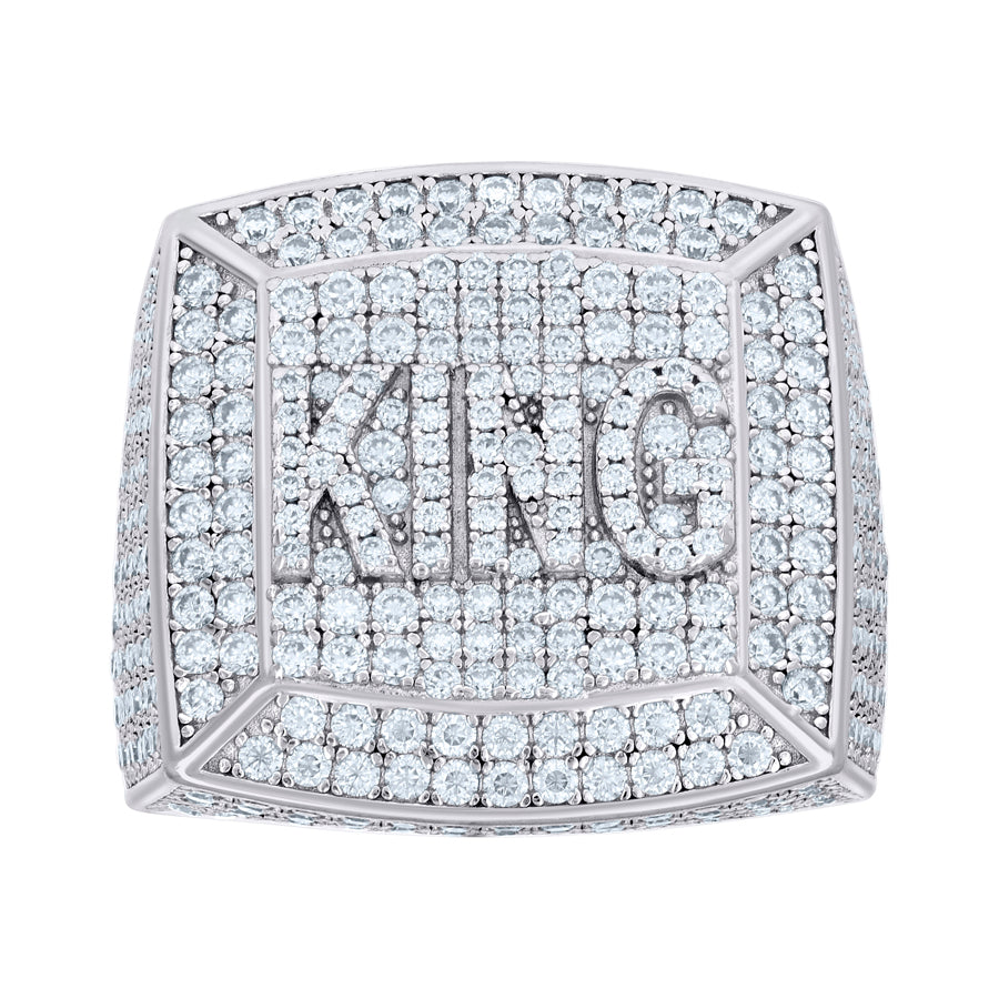 925 Sterling Silver 5.08Ctw Moissanite Ring