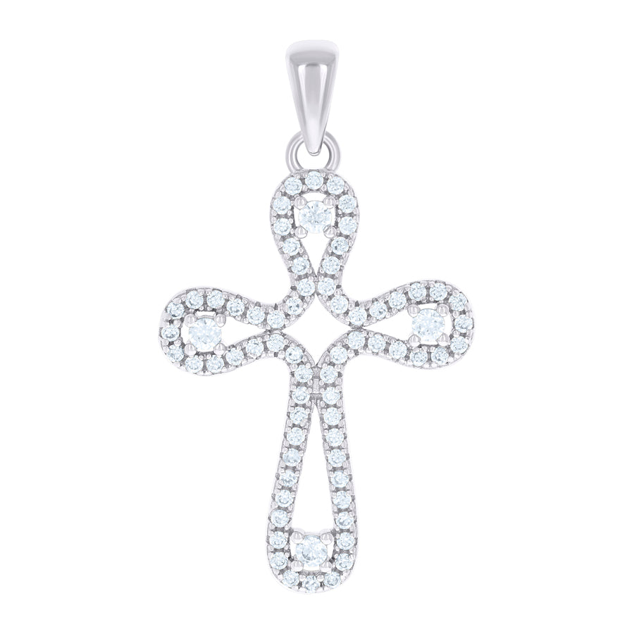 925 Sterling Silver Cz Pendant